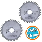 Daire Testere Ahşap Kesme Sunta Testeresi 115 mm 40 Diş (2 Adet) - 1
