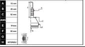 ECOFIX KRL1613ECF Aks Kafası Astra H 1,71,9 Cdtı 04- Dıs - 1