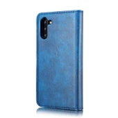 Samsung Galaxy Note 10 Deri Kılıf - Mavi - Manyetik - Kart Yuvalı thumbnail 3