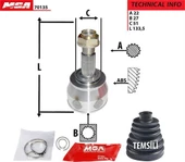 MGA 70135  Aks Kafası Dış Otomatik Fiorino Grande Punto 05- / Corsa D 07- 1.3 Jtd 1.3 Dth - 1