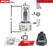 MGA 70756  Aks Kafası Dış Absli Tucson 04-10 27X25X62.2Xabs-48 - 1