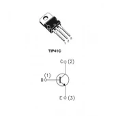 TIP41C Transistör BJT TO220 NPN 6A 100V - 10 Adet - 2