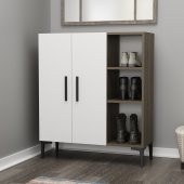 VİVA ÇOK AMAÇLI DOLAP, AYAKKABILIK CEVİZ-BEYAZ - 2