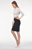DRR Moda Bel Lastikli Siyah Kalem Etek - 3