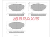 Braxis AA0764 Aa0764 Fren Disk Balata Ön Arka Uzun Şase 8'li Mitsubishi Fuso Canter Fe859 12-euro 5 Tfb75 Tfb85 Temsa Prestij 10- Mk585740 - 1