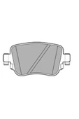 Delphi LP2709 ARKA FREN BALATASI-  (VW CADDY 16-  GOLF 16  PASSAT 15-  POLO 18-  SEAT LEON 13-16  SKODA OCTAVIA 13 - 1