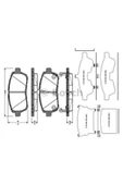 Bosch 0986494321  Fren Balatası Ön Fiesta VI 08- / Mazda 2 07- / Justy 07- / Materıa 06- Sırıon 04- / - 1