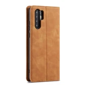 Huawei P30 Pro Deri Kılıf - Kahverengi - Manyetik - Kart Yuvalı ve Cüzdanlı - 3