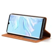 Huawei P30 Pro Deri Kılıf - Kahverengi - Manyetik - Kart Yuvalı ve Cüzdanlı - 5