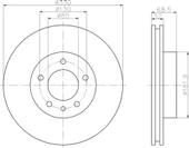 Bosch 0986479248  Ön Fren Diski Sol Havalı 17 Cayenne 3.0tdı 3.2 3.6 4.5 4.8 Turbo 4.5 4.8 Touareg 02-15 7l6615301n - 1