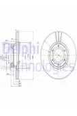 Delphi BG3553 Bg3553 On Fren Aynasi (DİSKİ) Havali Master Iı Movano 4500098 (WK474236) (FİYAT:2 ADET İÇİNDİR) - 1