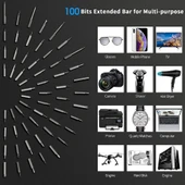 120 İN 1 HASSAS ŞARJLI TORNAVİDA SETİ VE TAMİR KİTİ thumbnail 4