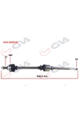 GVA 4429210 Komple Aks Sağ Scudo-expert-jumpy 1.9d 96-06 Abs Li 48diş 938mm - 1