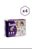 Bumble 3 Numara Midi Bebek Bezi Eko 4'lü Paket 160 Adet | 4-9 Kg - 1