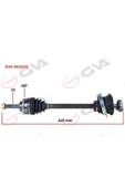 GVA 4414131 Komple Aks Sol Clıo Iı 1.5dcı 98-05 Abs Li 44diş 629mm Yaylı - 1