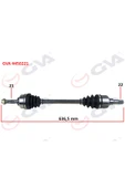 GVA 4450221 Komple Aks Sol C3 1.4 Hdı 02 70hp 636mm - 1