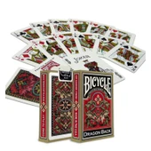 Bicycle® Dragon Back Kırmızı - Gold Oyun İskambil Kartı - 3