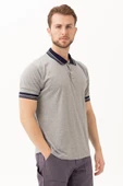 Hornet Polo Tişört - Şeritli Yaka ve Kol Detaylı Erkek Polo Tişört Şık Tasarım thumbnail 1