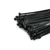Plastik Cırt Kelepçe 3,6x370 mm 100 Adet Siyah Renk Zip Kablo Bağı Çok Amaçlı Bağlama Uzun - 2