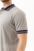 Hornet Polo Tişört - Şeritli Yaka ve Kol Detaylı Erkek Polo Tişört Şık Tasarım thumbnail 4