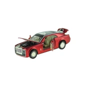 Oyuncak Metal Araba Çek Bırak Işıklı Sesli Phantom 13 cm Kırmızı - 1