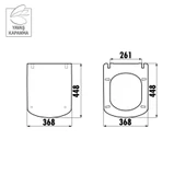 Creavit Elegant Beyaz Yavaş Kapanır Klozet Kapağı thumbnail 2