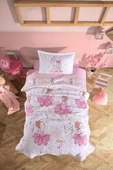Clasy Ranforce %100 Pamuk Tek Kişilik Dört Mevsim Set Ballerina V1 Pembe - 1
