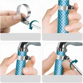 5 ADET Hortum Kelepçesi Tork Ayarlı 10x16 mm Paslanmaz Çelik Boru Metal Kelepçe Ayarlanabilir Klips - 5