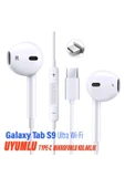 EXENAR Samsung Galaxy Tab S9 Wi-Fi Uyumlu Type-C Mikrofonlu Kulaklık thumbnail 1