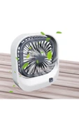 EXENAR Masaüstü Taşaınabilir Mini Fan Şarj Edilebilir Fan Soğutucu 3 Kademe 250 mAh Turbo Fan - 1