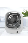 EXENAR Masaüstü Taşaınabilir Mini Fan Şarj Edilebilir Fan Soğutucu 3 Kademe 250 mAh Turbo Fan - 3