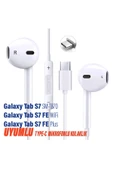 EXENAR Samsung Galaxy Tab S7 / Tab S7 Plus + / S7 FE / Wifi Uyumlu Type C Mikrofonlu Kulaklık - 1