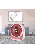 EXENAR Portatif Masaüstü Şarjlı 360° Dönen Vantilatör Mini Fan Şarjlı Soğutucu 3 Kademe 1200 mAh Klima - 4