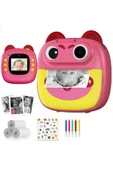 EXENAR Print Camera Çocuk Fotoğraf Makinesi Dijital HD Video Kamera Anlık Termal Resim Kağıt Baskılı Yazıcı - 1