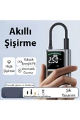 EXENAR 3600 Mah Oto Araç Hava Kompresörü Şarjlı Araç Lastik Pompası / Motosiklet / Scooter / Bisiklet - 3