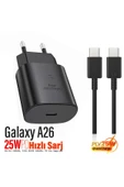 EXENAR Samsung Galaxy A26 Uyumlu Şarj Aleti ve Kablosu 25W Hızlı Şarj Type-C thumbnail 1