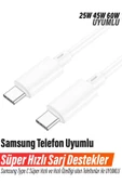 EXENAR Samsung A33 A34 A35 A53 A54 A55 Type-C den Type-C ye 1 metre Uzun Şarj Kablosu 60W thumbnail 1