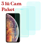 Apple iPhone 11 Pro Max / XS Max Temperli Kırılmaz Cam Ekran Koruyucu 3 lü Set thumbnail 1