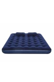 EXENAR Çift Kişilik Şişme Yatak - 2 Yastık Ve El Pompası Hediyeli 203cmx152cmx22cm Kamp & Ev Kullanımı - 3