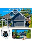 EXENAR İç Dış Mekan Full Hd Kamera Akıllı IP Kamera 1080P Wifi Haraket Takip Gece Görüşlü Su Geçirmez IP66 - 2
