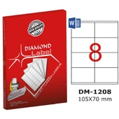 Diamond Lazer Etiket DM-1208 105x70 mm - 1