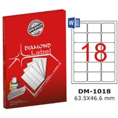 Diamond Lazer Etiket DM-1018 63.5x46.6 mm - 1