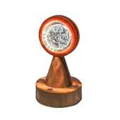 Cam Küre Işıklı Renk Değiştiren Küre Standlı Pilli Usbli Yıldırım - 1