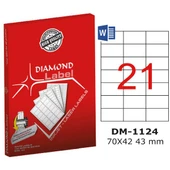 Diamond Lazer Etiket DM-1124 70x42.43 mm - 1