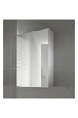Taç-Dek Tek Kapaklı %100 Suntalan Aynalı Banyo Dolabı Üst Modülü Beyaz Suntalam Üst Modül 60x40 - 2