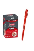 Mikro M-40 Ofis Tipi Tükenmez Kalem Kırmızı 1.0 Mm- 50 Adet - 1