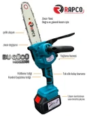 Germany Style Rapco Çift Akülü 24 cm Palalı Ağaç Kesme Dal Budama Odun Kesme Testeresi - 3