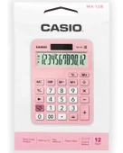 Casio MX12BPK Pembe Masaüstü Hesap Makinesi - 1