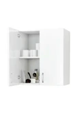MONTANA Banyo Dolabı, Makina Üstü Dolap, Havlu Dolabı, Çamaşır Dolabı, Kapaklı Dolap Beyaz - 4