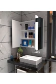 Dzdizayn Mdf Lavobo Üstü Aynalı Banyo Dolabı Çok Amaçlı 60x60 Mdf - 3